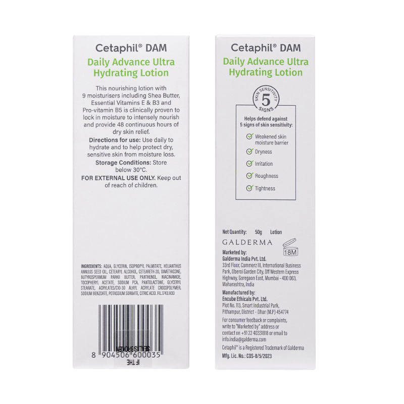 Cetaphil DAM Daily Advance Ultra Hydrating Lotion (50g)