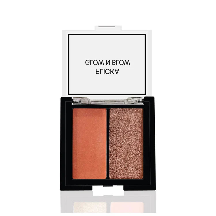 Flicka GLOW N BLOW - Blusher & Highlighter 01 High Spirit