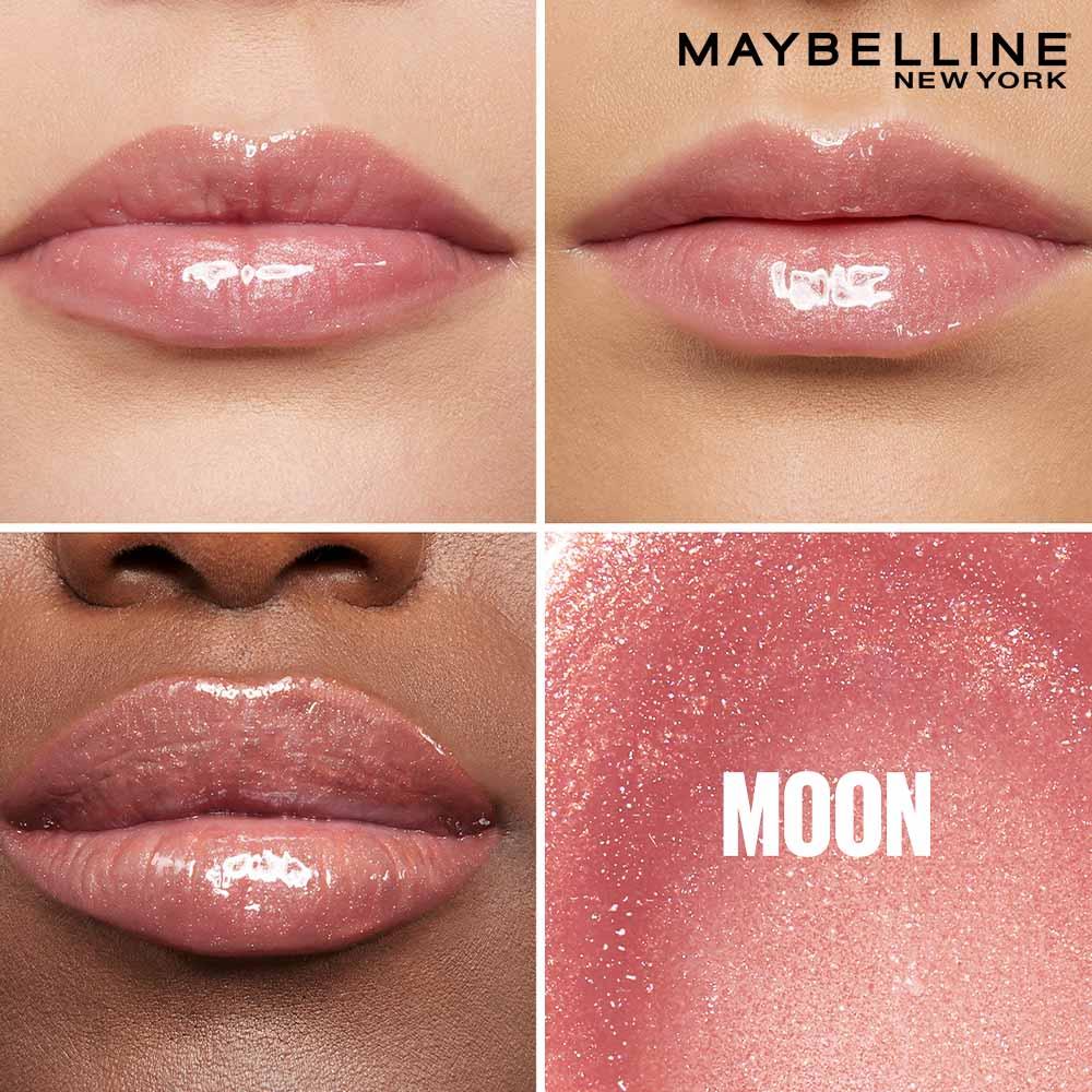 Maybelline New York Lifter Gloss 003 Moon, Tinted Lip Gloss With Hyaluronic Acid, Long-lasting