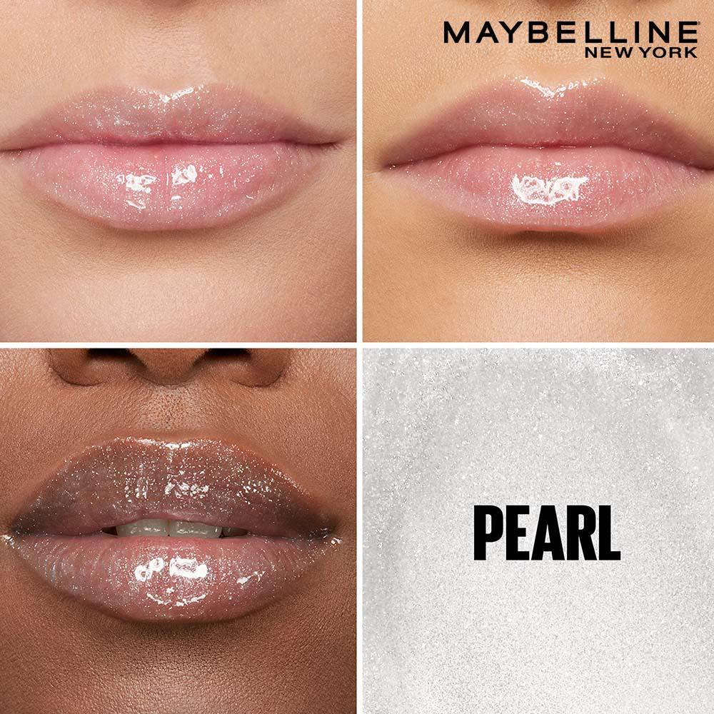 Maybelline New York Lifter Gloss - Pearl, Tinted Lip Gloss With Hyaluronic Acid, Long-lasting, 5.4ml