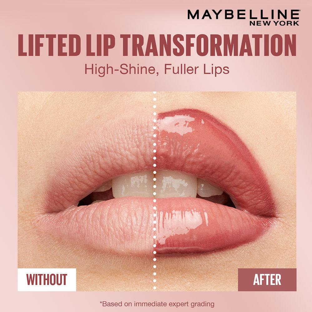 Maybelline New York Lifter Gloss - Topaz, Tinted Lip Gloss With Hyaluronic Acid, Long-lasting, 5.4ml