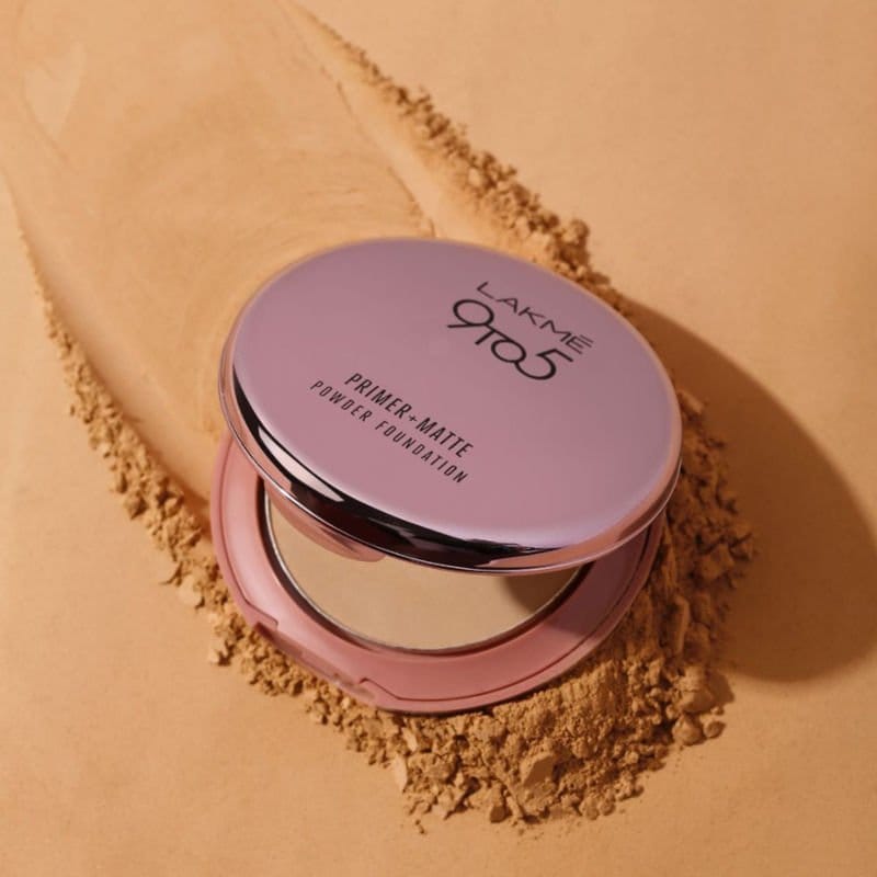 Lakme - 9 to 5 Primer + Matte Powder Foundation Compact (9g)