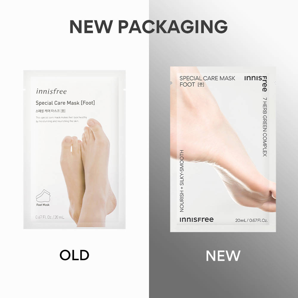 Innisfree Special Care Foot Mask - Softens & Nourishes Rough Feet