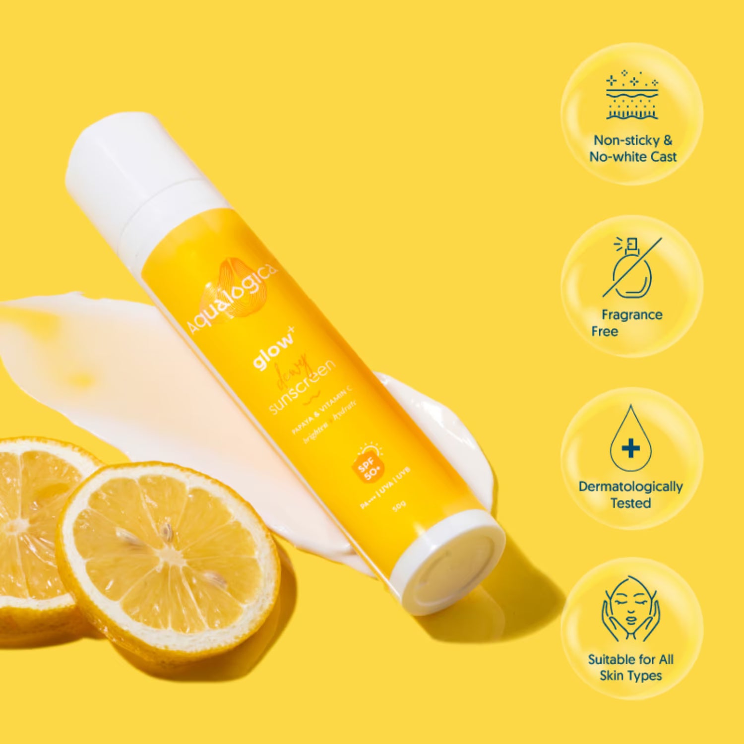 Aqualogica - Glow+ Dewy Sunscreen (50g)
