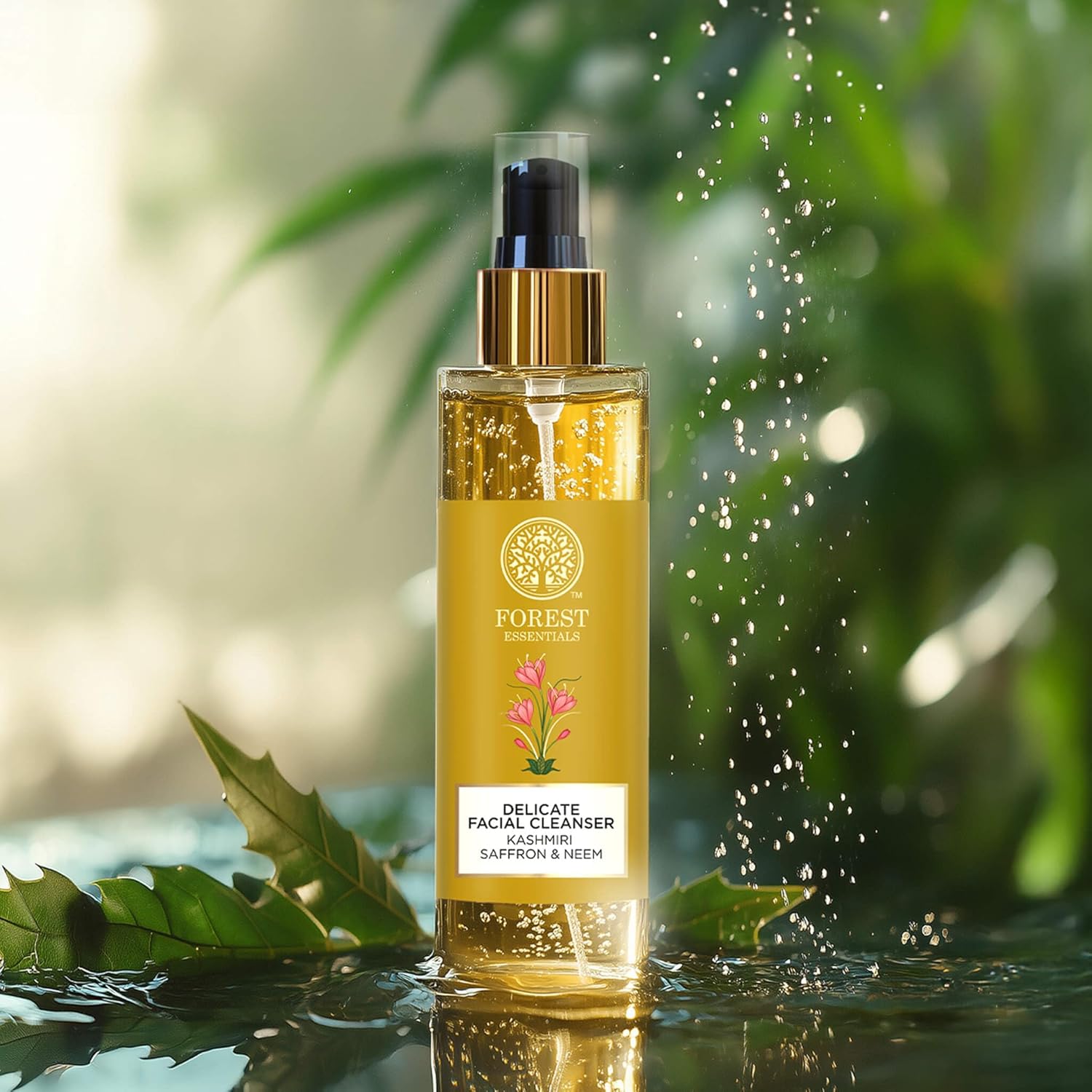 Forest Essentials Ayurvedic Purifying Face Wash with Saffron & Neem | For Normal to Oily Skin | Sulphate Free - BEAUTY BRATS