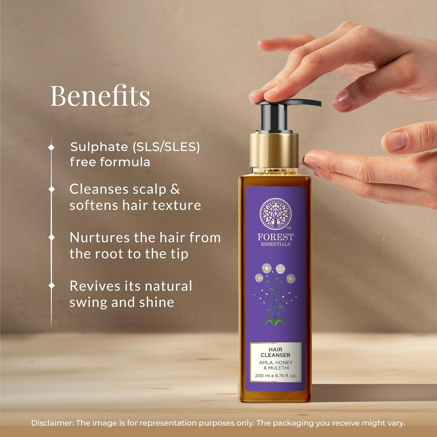Forest Essentials Ayurvedic Shampoo Amla Honey & Mulethi | For Dull Dry Hair | Controls Hair Thinning & Breakage | Sulphate Free - BEAUTY BRATS