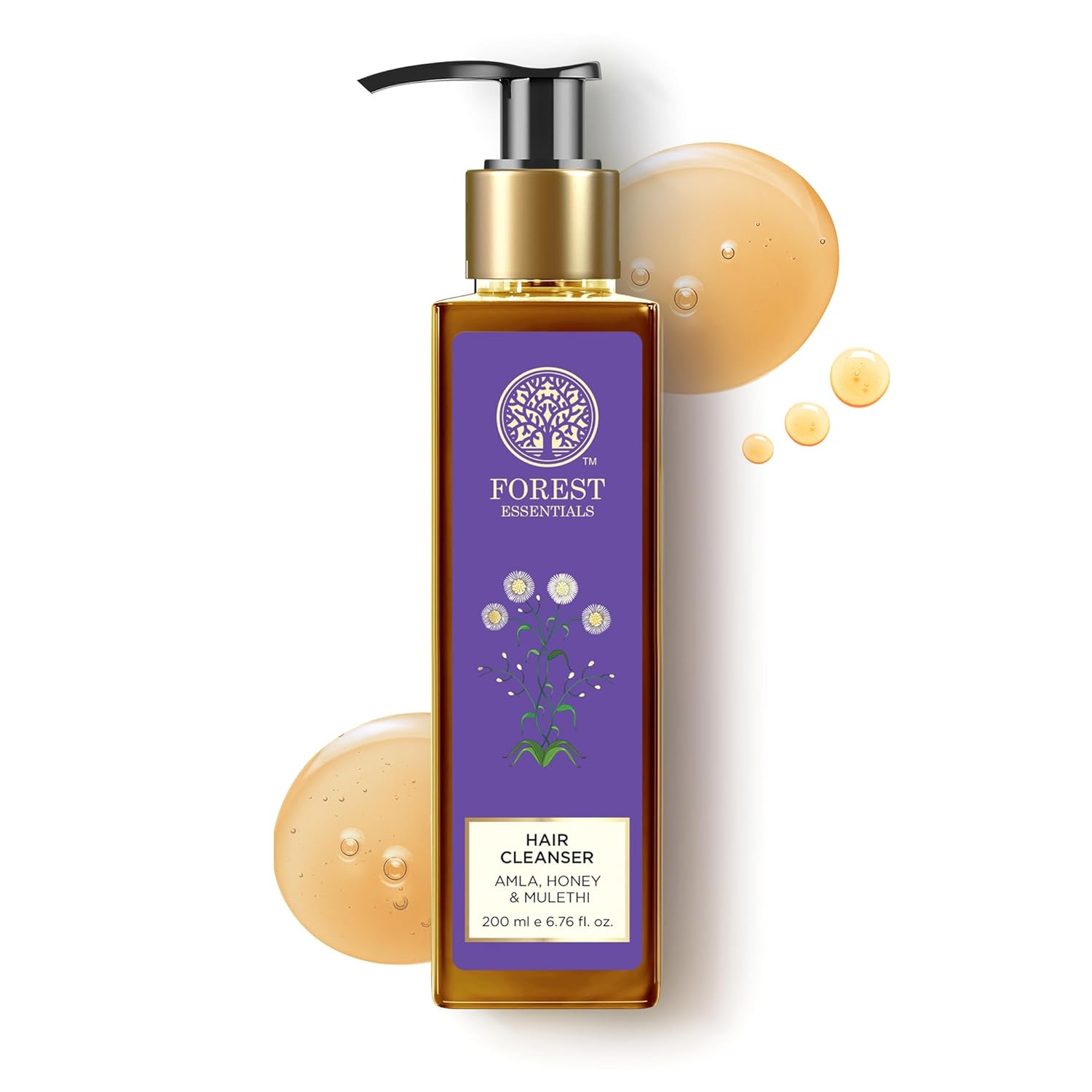 Forest Essentials Ayurvedic Shampoo Amla Honey & Mulethi | For Dull Dry Hair | Controls Hair Thinning & Breakage | Sulphate Free - BEAUTY BRATS