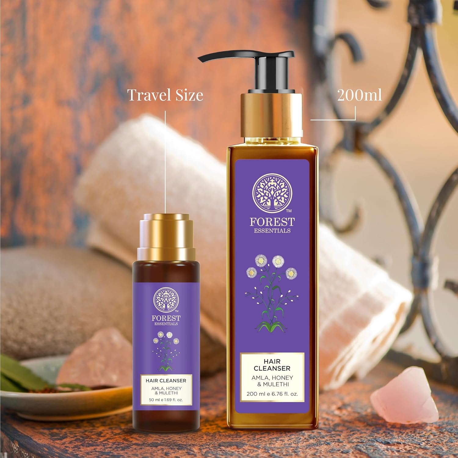 Forest Essentials Ayurvedic Shampoo Amla Honey & Mulethi | For Dull Dry Hair | Controls Hair Thinning & Breakage | Sulphate Free - BEAUTY BRATS