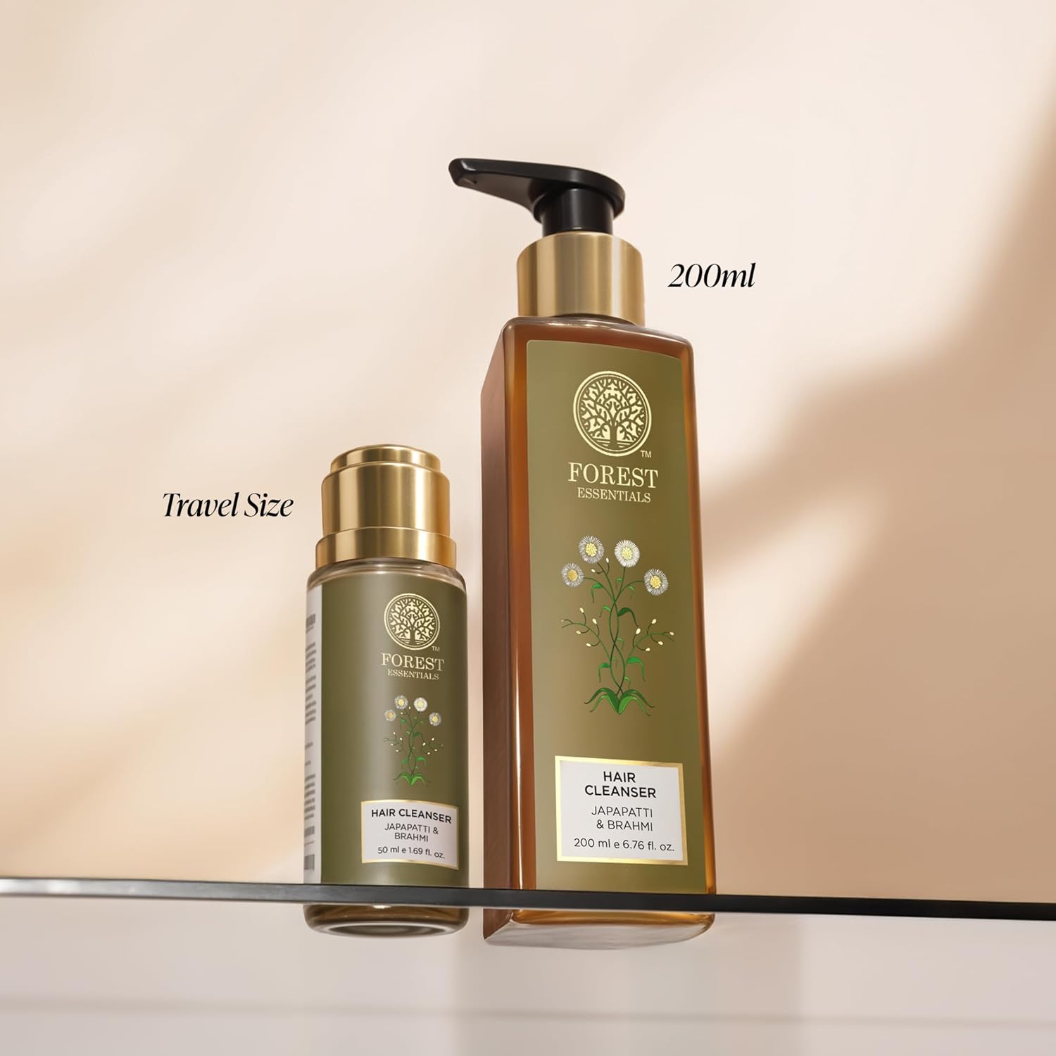 Forest Essentials Ayurvedic Shampoo Japapatti & Brahmi | Natural Remedy for Hair Fall & Dry, Frizzy & Chemically Treated Hair | Sulphate Free - BEAUTY BRATS