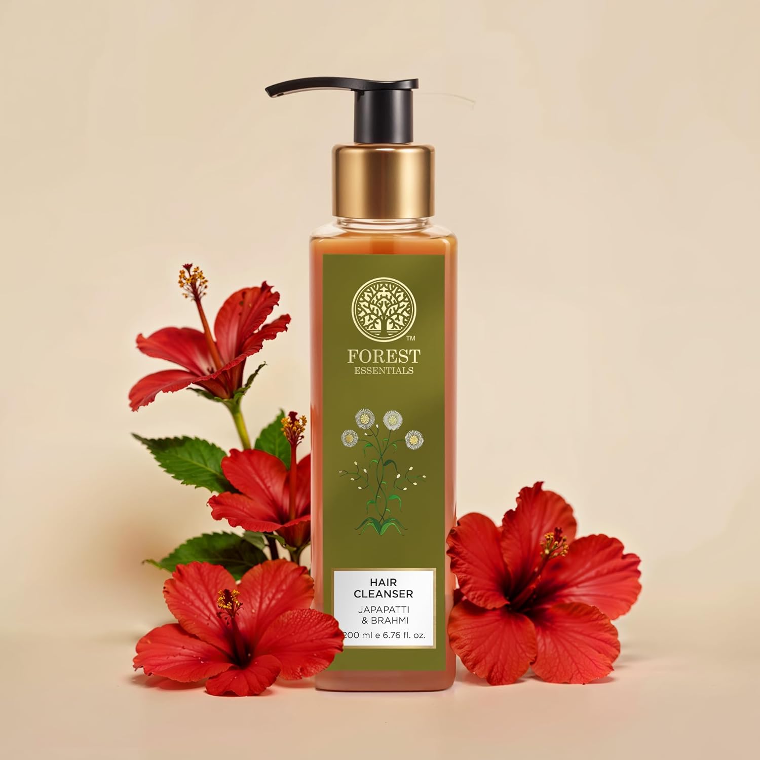 Forest Essentials Ayurvedic Shampoo Japapatti & Brahmi | Natural Remedy for Hair Fall & Dry, Frizzy & Chemically Treated Hair | Sulphate Free - BEAUTY BRATS
