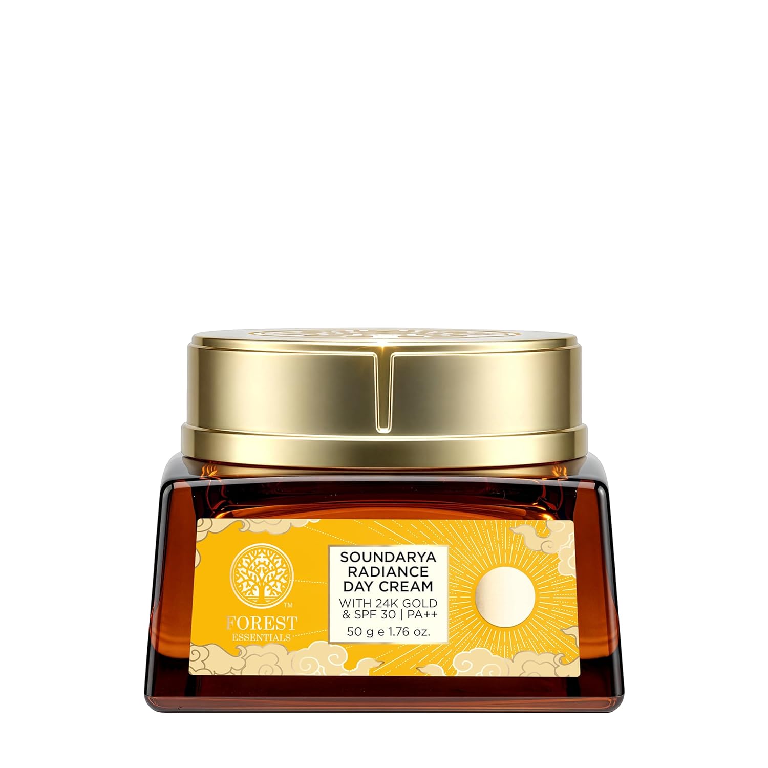 Forest Essentials Bestselling Soundarya Radiance Day Cream with 24K Gold & SPF 30 PA++ | Anti Ageing Moisturiser for Glowing Skin | For all skin types - BEAUTY BRATS