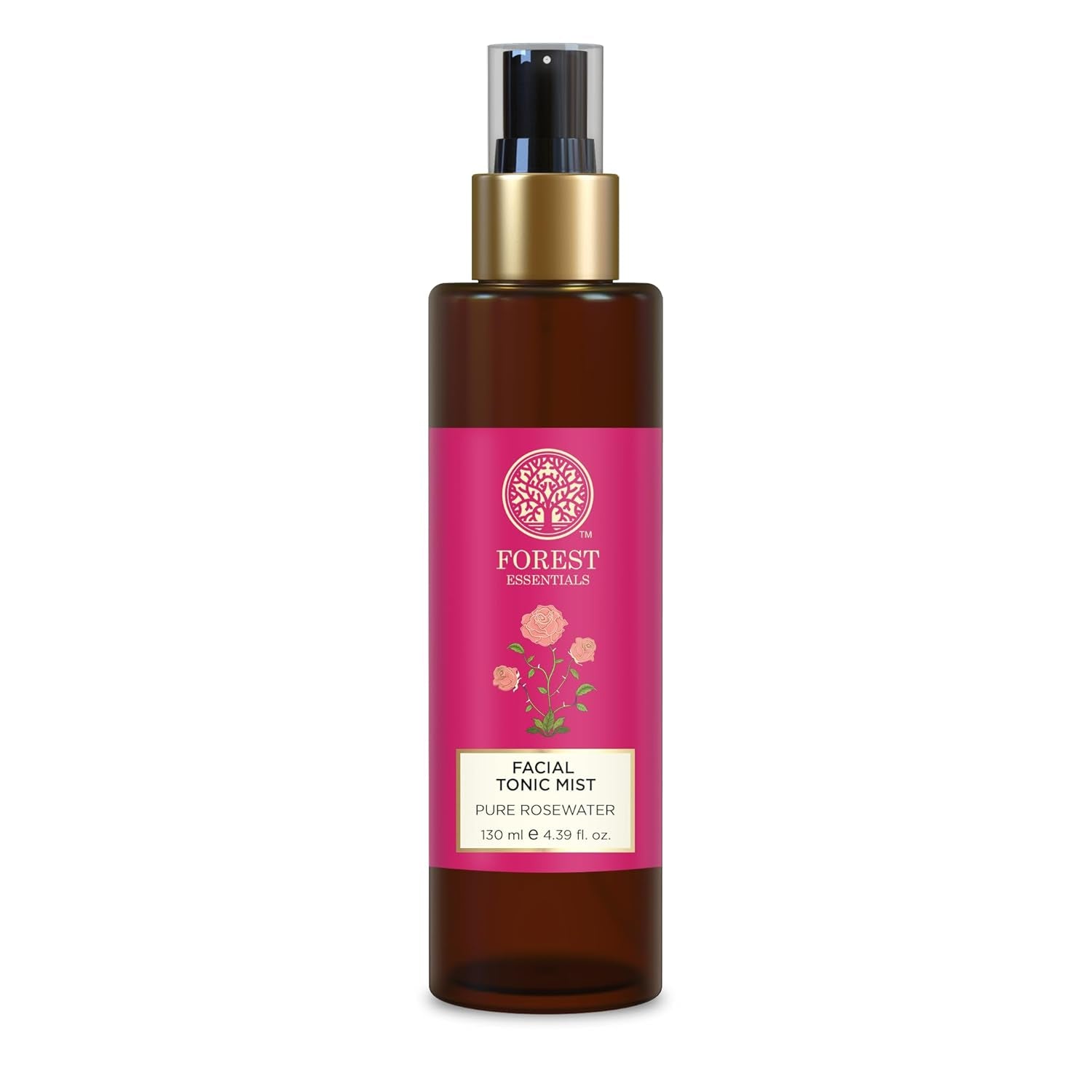 Forest Essentials Facial Tonic Mist with Pure Rosewater | Hydrating Steam Distilled Ayurvedic Toner for Fresh, Dewy Skin | Minimises Pores & Refreshes Skin - BEAUTY BRATS