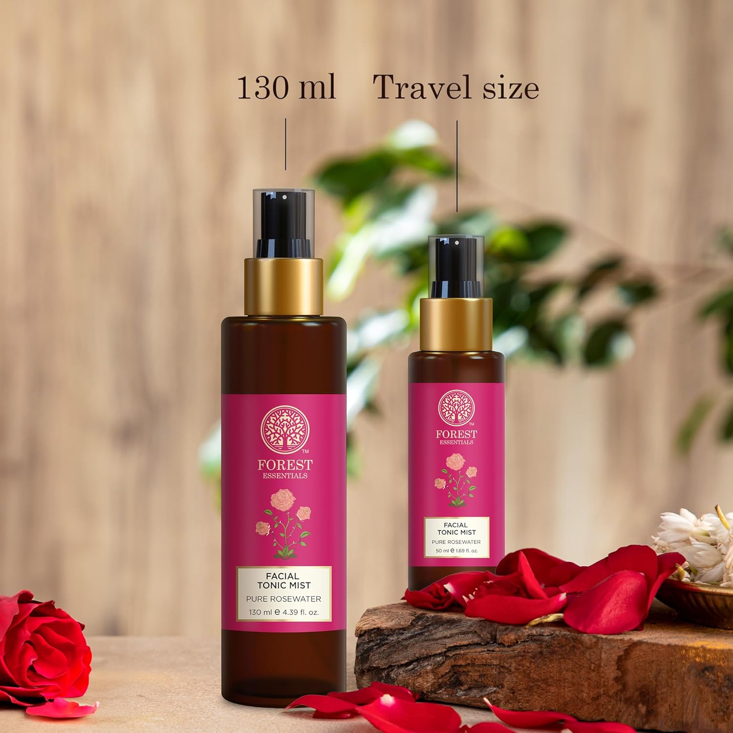 Forest Essentials Facial Tonic Mist with Pure Rosewater | Hydrating Steam Distilled Ayurvedic Toner for Fresh, Dewy Skin | Minimises Pores & Refreshes Skin - BEAUTY BRATS