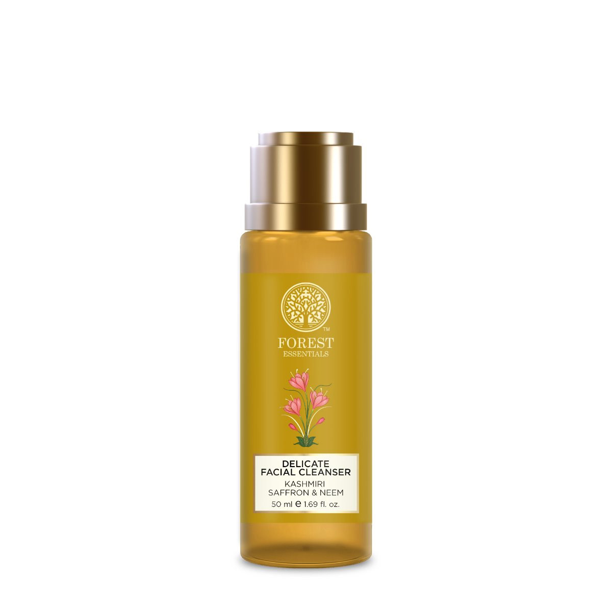 Forest Essentials Delicate Facial Cleanser Kashmiri Saffron and Neem 50 ml