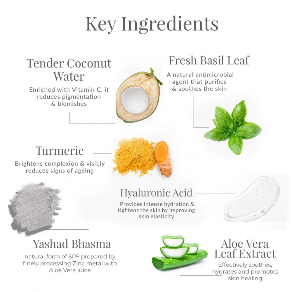 Forest Essentials Sheer Sun Fluid SPF 50 key ingredients