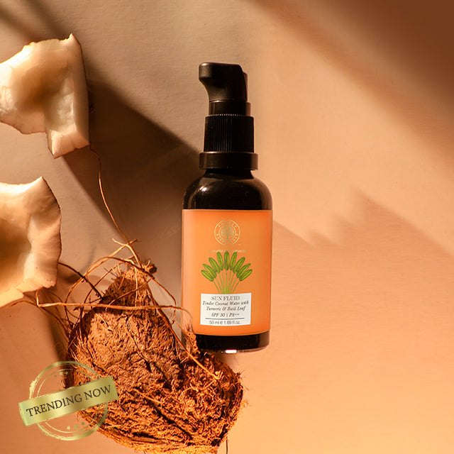 Forest Essentials Sun Fluid SPF 50 with tender coconut water