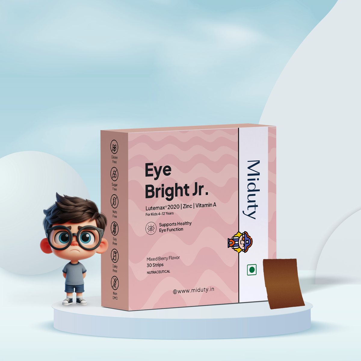Miduty Kids Eye Bright Jr. (Formerly Vision Improvement Strips)