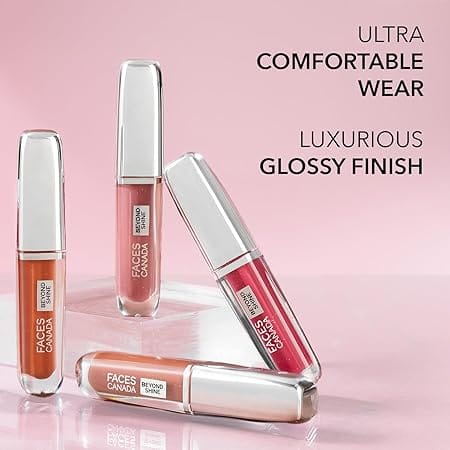Faces - Beyond Shine Lip Gloss Lightweight Non-Sticky Luxurious Texture For Glossy Lips | Instant Shine