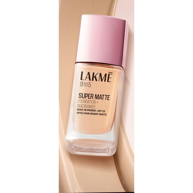 Lakme - 9 To 5 Super Matte Foundation + Niacinamide (23ML)