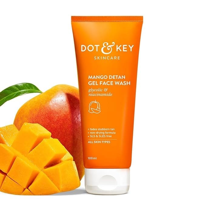 Dot & Key - Mango Detan Gel Face Wash Glycolic & Niacinamide (100ML)