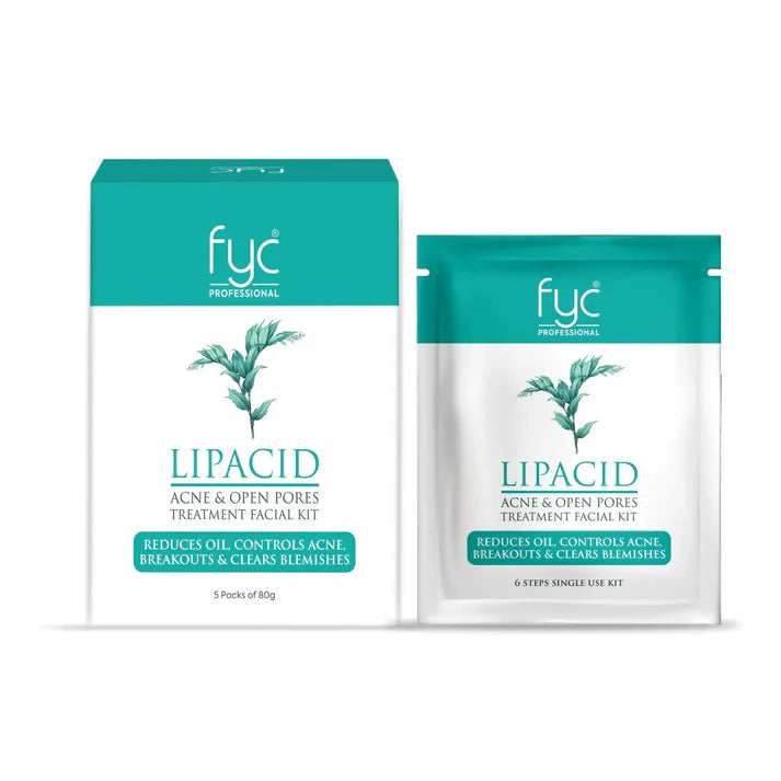 FYC Professional - Lipacid Acne & Open Pores Treatment Facial Kit (5 Packs Of 80g)