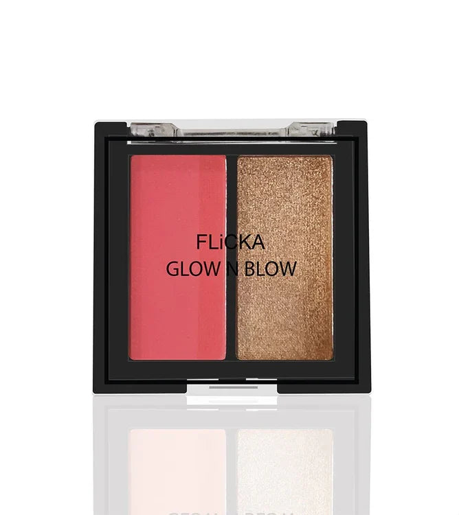 Flicka - Duo Blusher + Highlighter Glow N Blow