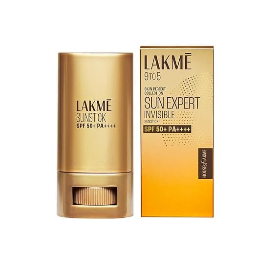 Lakme - 9 To 5 Sun Expert Invisible Sunstick Spf 50+ PA++++ (18g)
