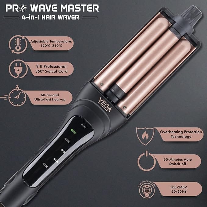Vega Professional - Pro Wave Master 4 In 1 Hair Waver (VPPMS - 04)