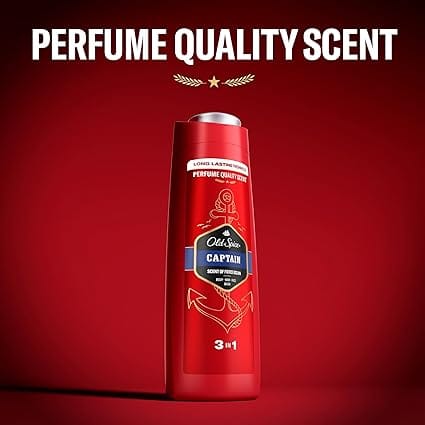 Old Spice - Captain Scent Of Fierce Ocean 3 In 1 Body , Hair , Face Wash (400ML)