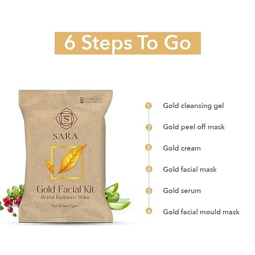 Sara - Gold Facial Kit Bridal Radiance Shine (43g)