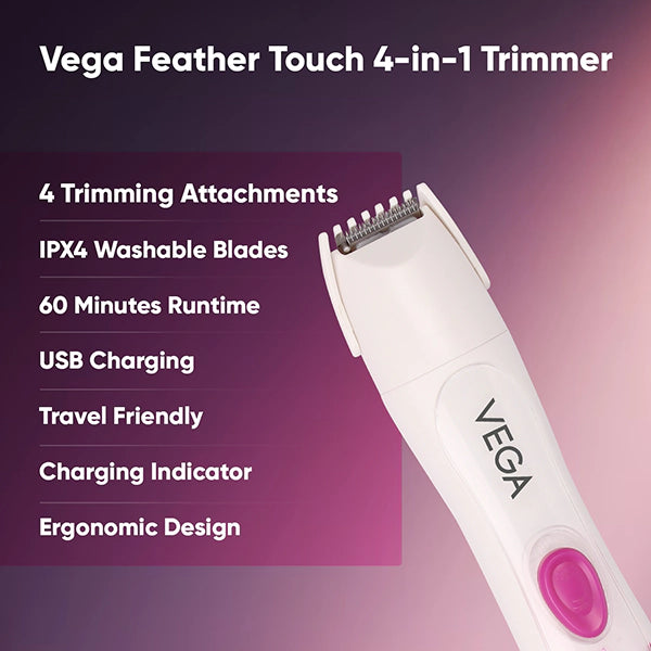 vega - 4 in 1 Feather Touch Trimmer