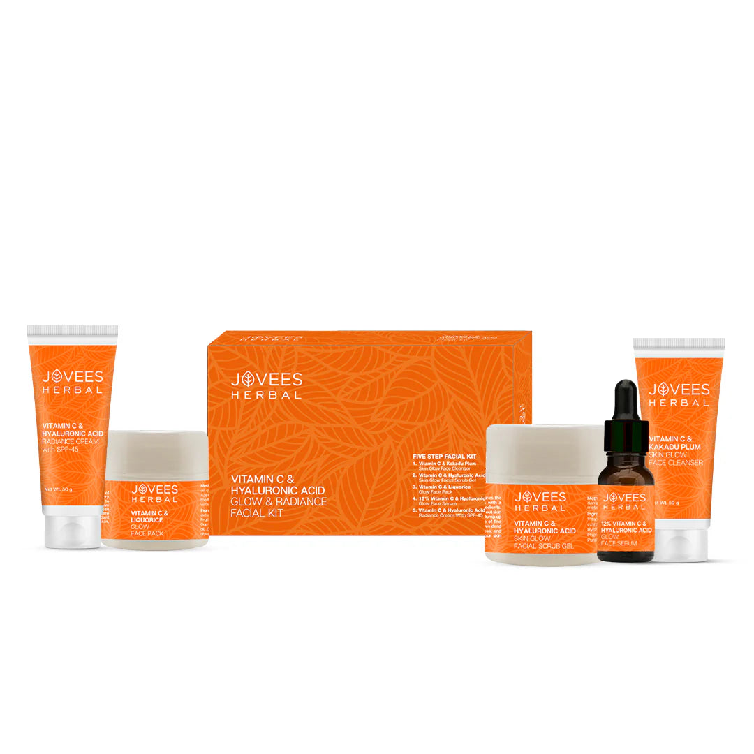 Jovees - Vitamin C & Hyaluronic Acid Glow & Radiance Facial Kit