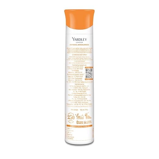Yardley London - Imperial Sandalwood Refreshing Body Spray (150ML)