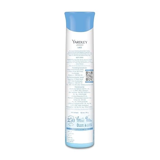 Yardley London - Lace Perfumed Deodrant Body Spray (150ML)