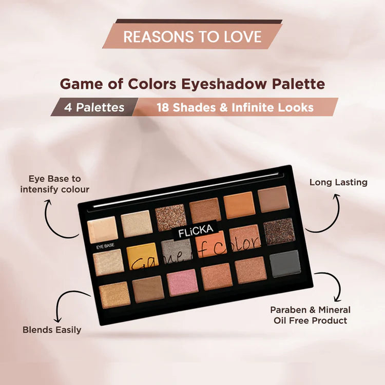 Flicka - Game Of Colors Eyeshadow Palette