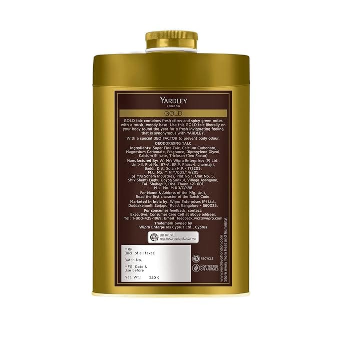Yardley London - Gold Deodorizing Talc (250g)