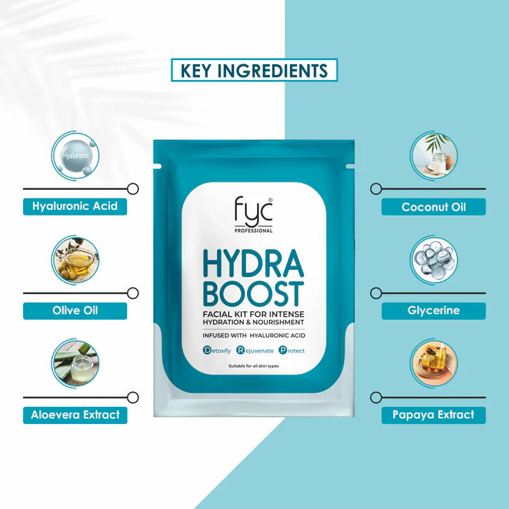 FYC Professional - Hydra Boost Facial Kit For Intense Hydration & Nourishment (Single)