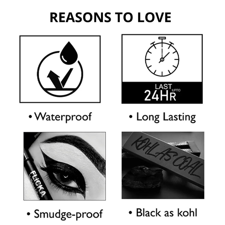 Flicka - Kohl As Coal Waterproof Eyepencil