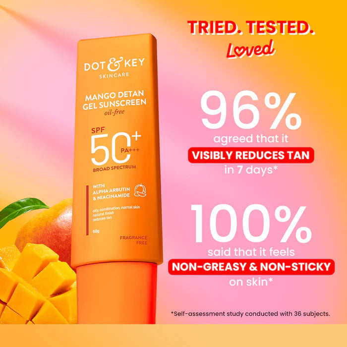 Dot & Key - Mango Detan Gel Sunscreen SPF 50 PA++++ (80g)