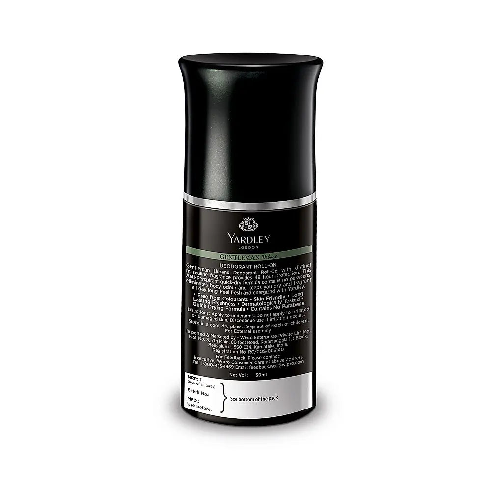 Yardley London - Gentleman Urbane Deodrant Roll - On Anti - Perspirant (50ML)
