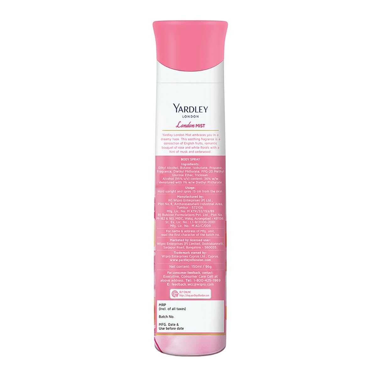 Yardley London - London Mist Refreshing Body Spray Orchid & Violet (150ML)