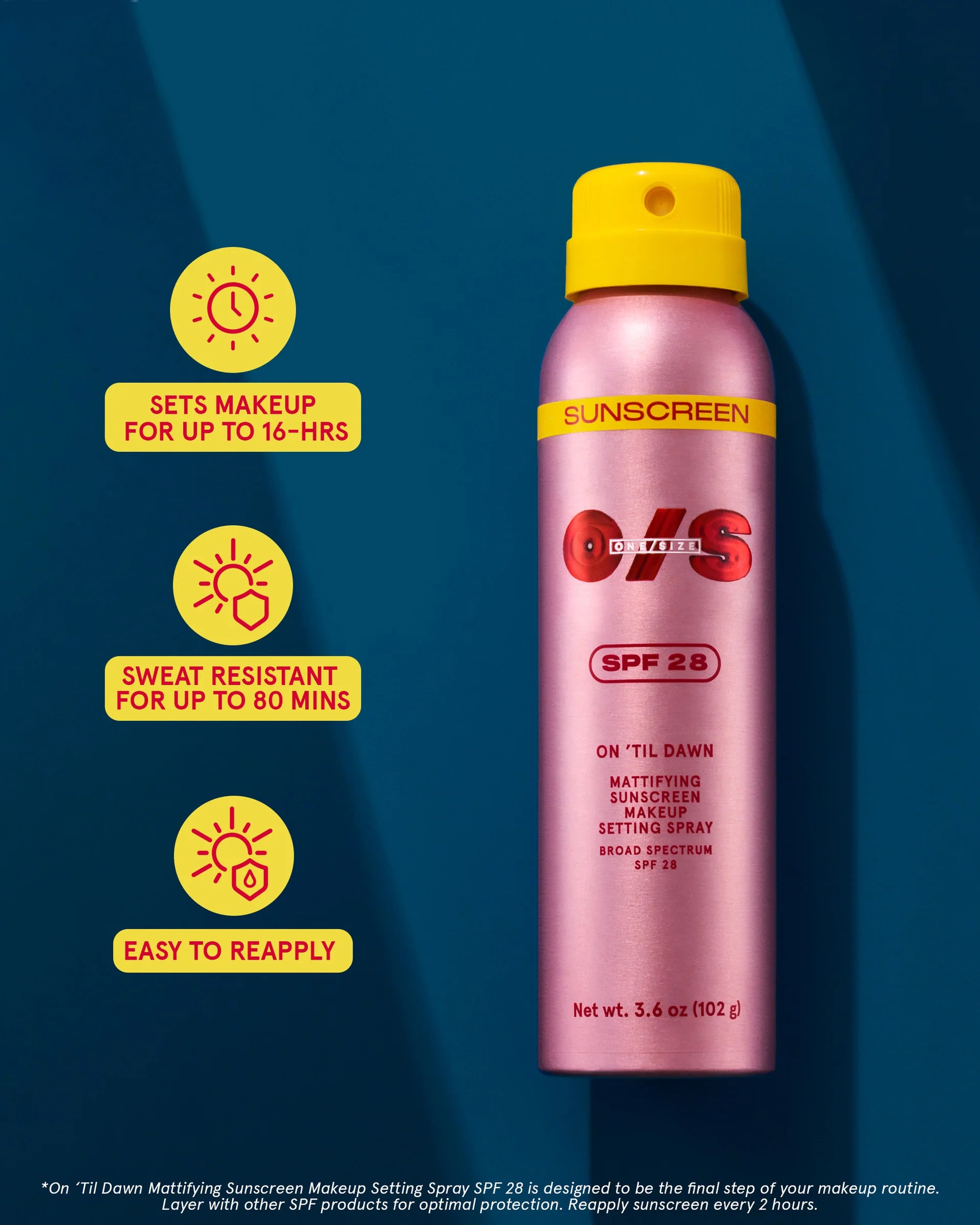 One Size - Spf 28 On 'Till Dawn Mattifying Sunscreen Makeup Setting Spray