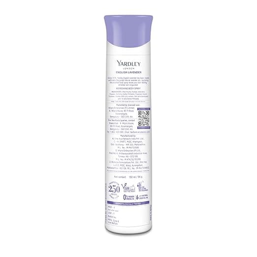 Yardley London - English Lavneder Refreshing Body Spray (150ML)