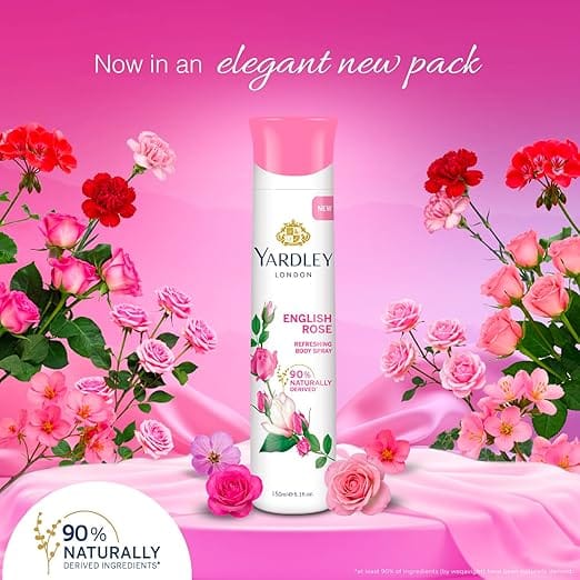 Yardley London - English Rose Refreshing Body Spray (150ML)