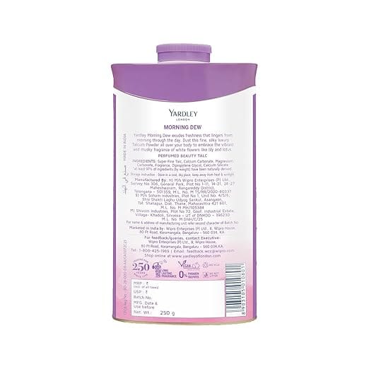 Yardley London - Morning Dew Perfumed Beauty Talc (250g)