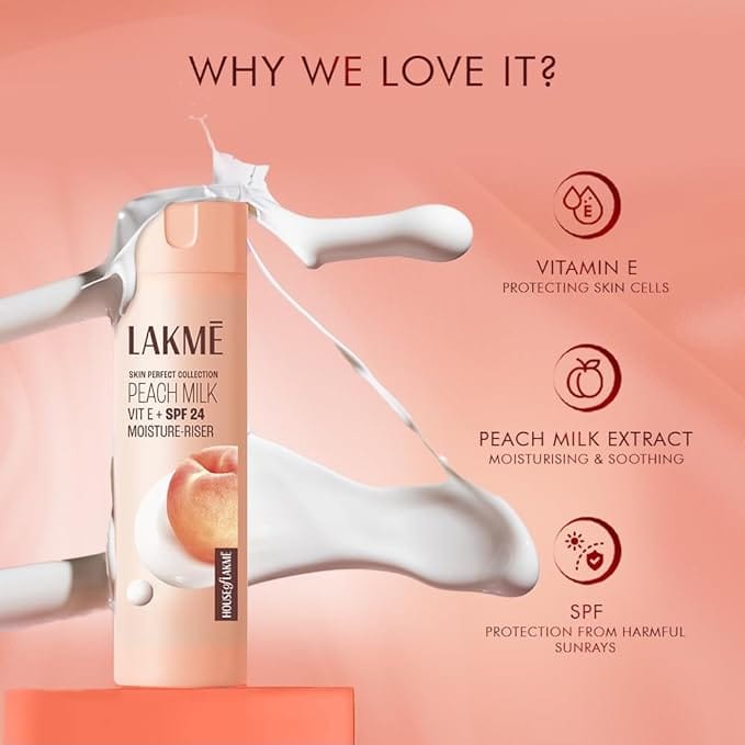 Lakme - Skin Perfect Collection Peach Milk Vit E Moisture - Riser (200ML)