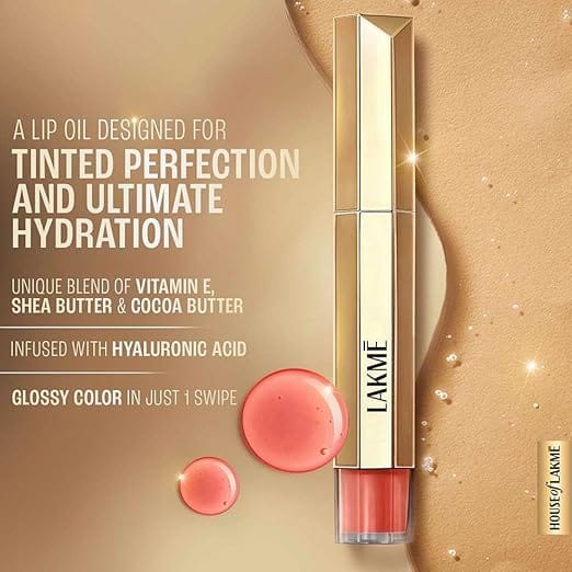 Lakme - 9 To 5 Overtime Shine Tinted Lip Oil