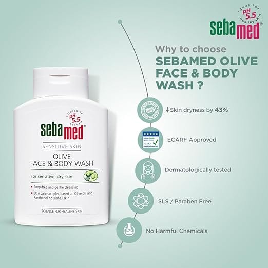 Sebamed - Olive Face & Body Wash (200ML)