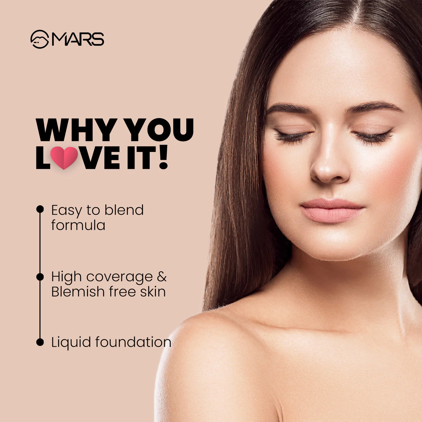 Mars - Foundation High Coverage Formula (40ML)
