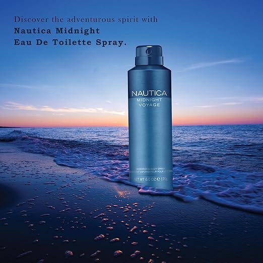 Nautica - Midnight Voyage Deodrizing Body Spray (170g) [Buy 1 Get 1 Free]